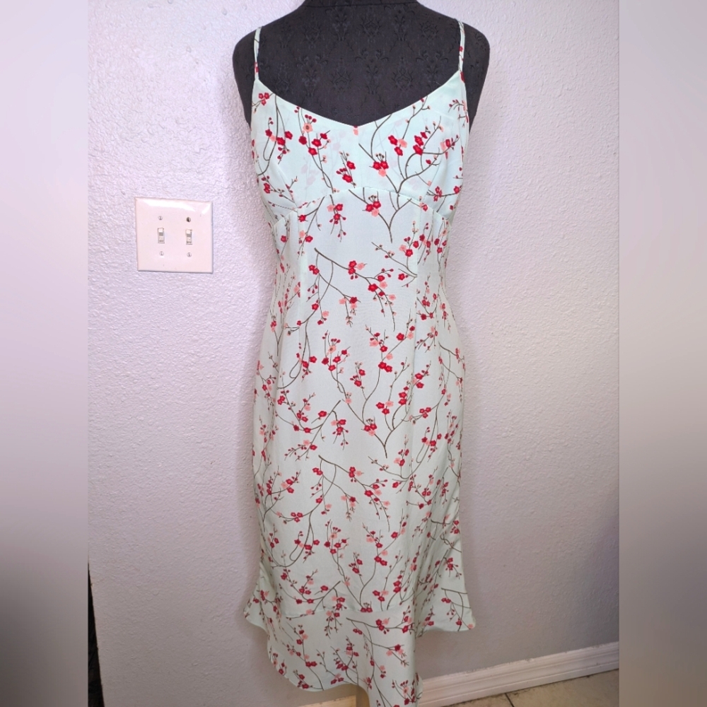 Vintage 90s Cherry Blossom Slip Dress
